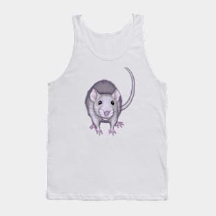 Cute Rat Drawing Tank Top